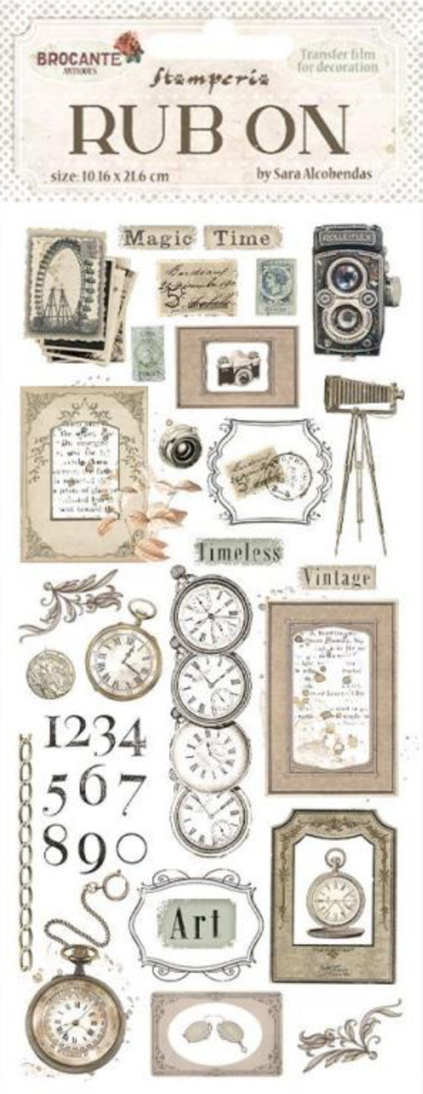 Stamperia Rub On - Brocante Antiques Clocks